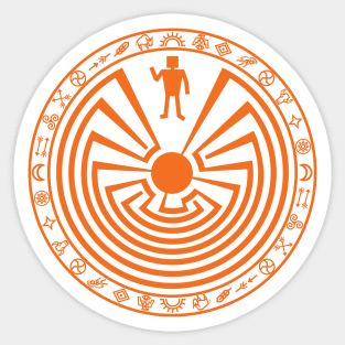 Man in the Maze Sticker